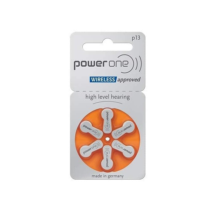 powerone hearing aid battery size 13