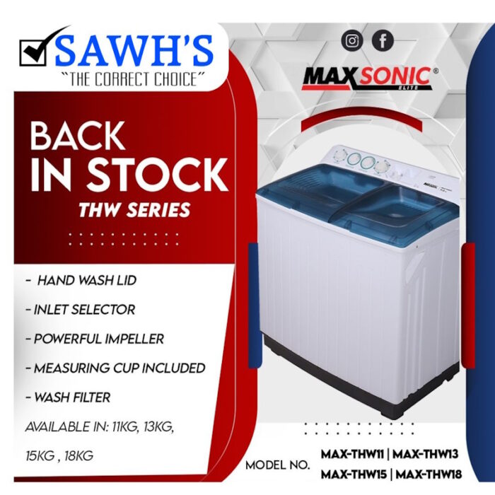 Maxsonic Washing Machine twin tub