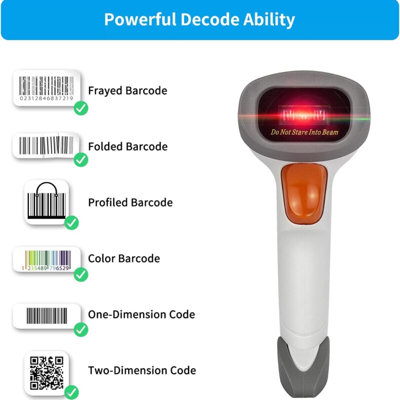barcode scanner wireless bluetooth and cord