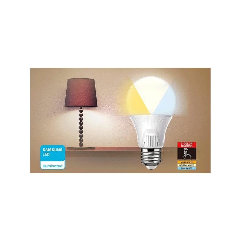 wellmax samsung led bulb 3 colours 15W cool, neutral warm white