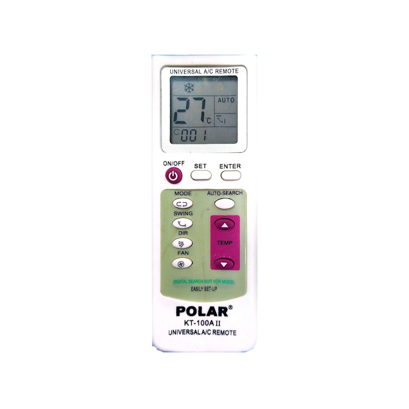 Polar universal ac remote trinidad kt-100a ii