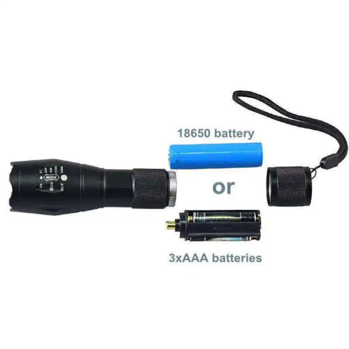 LED flashlight rechargeable torchlight