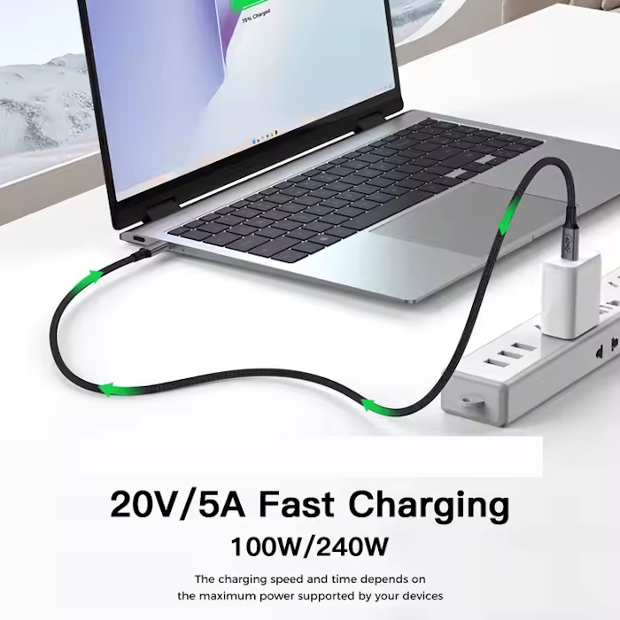 Thunderbolt USB C Cable video USB C to USB C