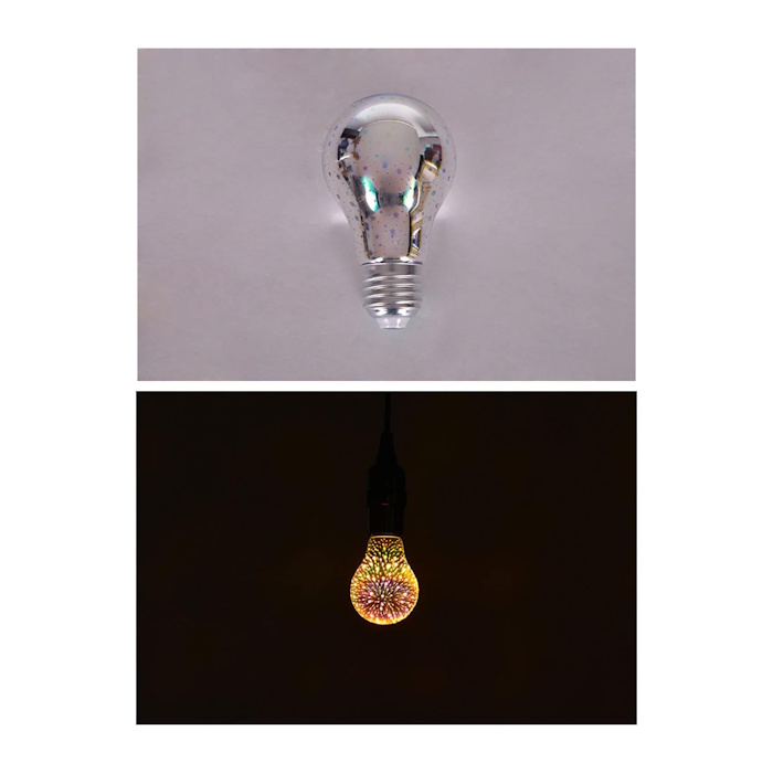 led fireworks lights 3d light bulb