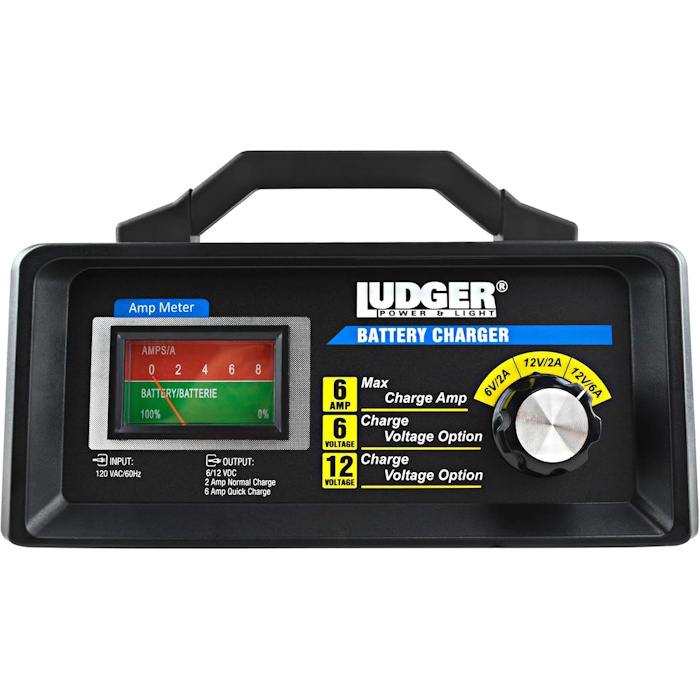 ludger power light battery charger 12v 6v